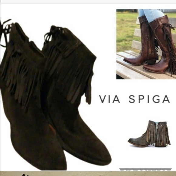 Via Spiga Cool fringed boots 9.5 - Picture 11 of 13